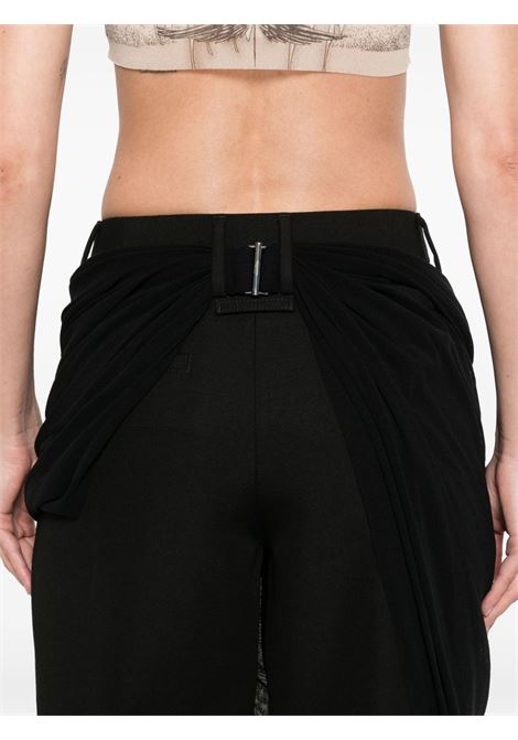 pantaloni tailored mesh sharong donna nero JEAN PAUL GAULTIER | 25/34-F-PA189-C08400
